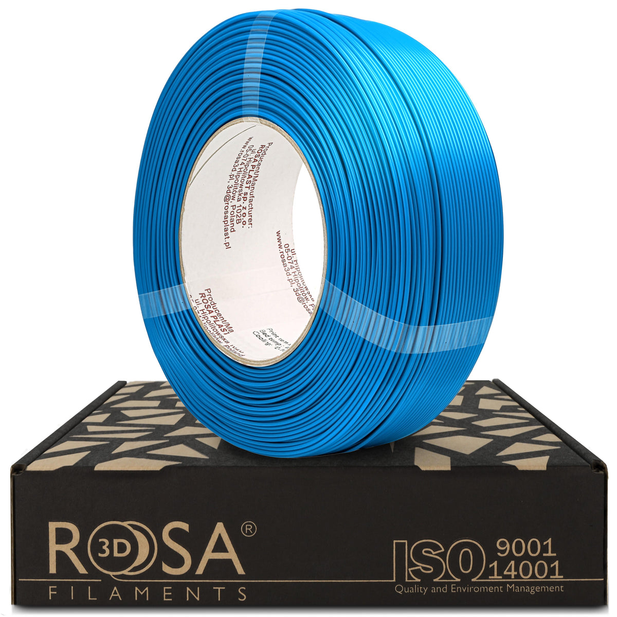 ROSA3D PLA Starter Refill Satin/Neon/Lithophane 1kg - Capri Blue Satin
