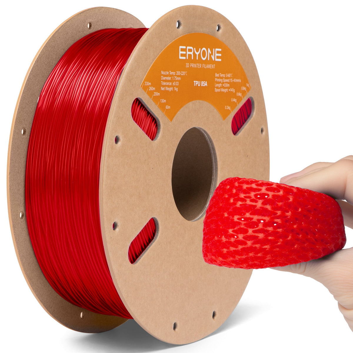 ERYONE TPU 85A Transparent Red