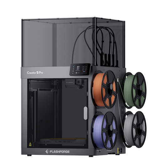 Impressora 3D Flashforge Creator 5 Pro com câmara fechada