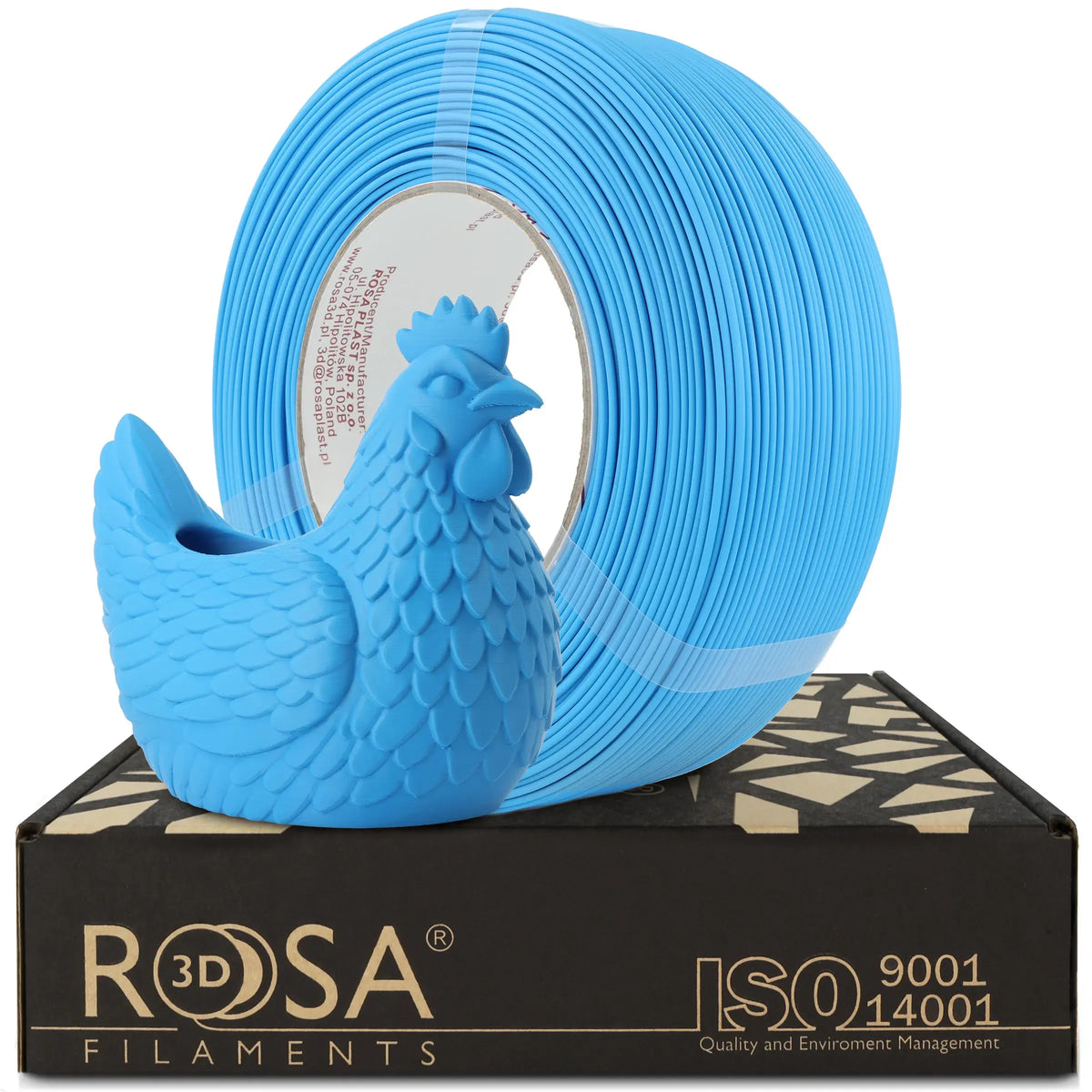 ROSA3D PLA Speed Matt Refill 1kg - Clear Blue