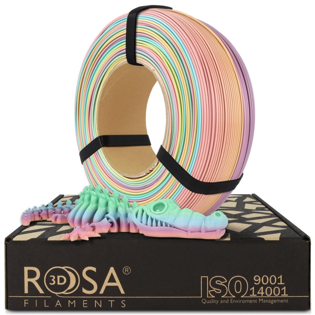 ROSA3D PLA Rainbow Pastel Refill 1kg - Rainbow Pastel
