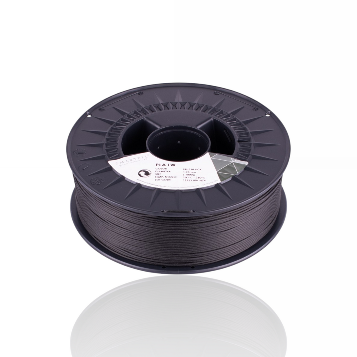 Filamento SmartFIL PLA LW (Light Weight) Preto 1.75mm - Ultra Leve | Impressão 3D
