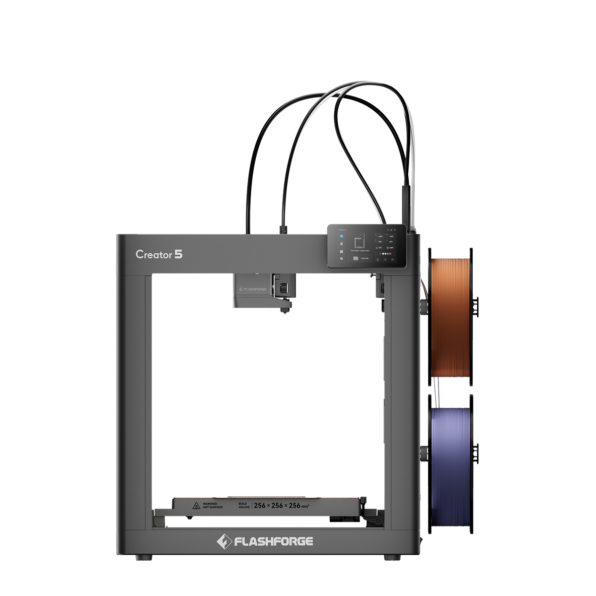 Flashforge Creator 5 — sistema FlashSwap de troca de cabeças