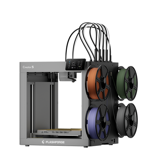 Impressora 3D Flashforge Creator 5 com 4 cabeças independentes