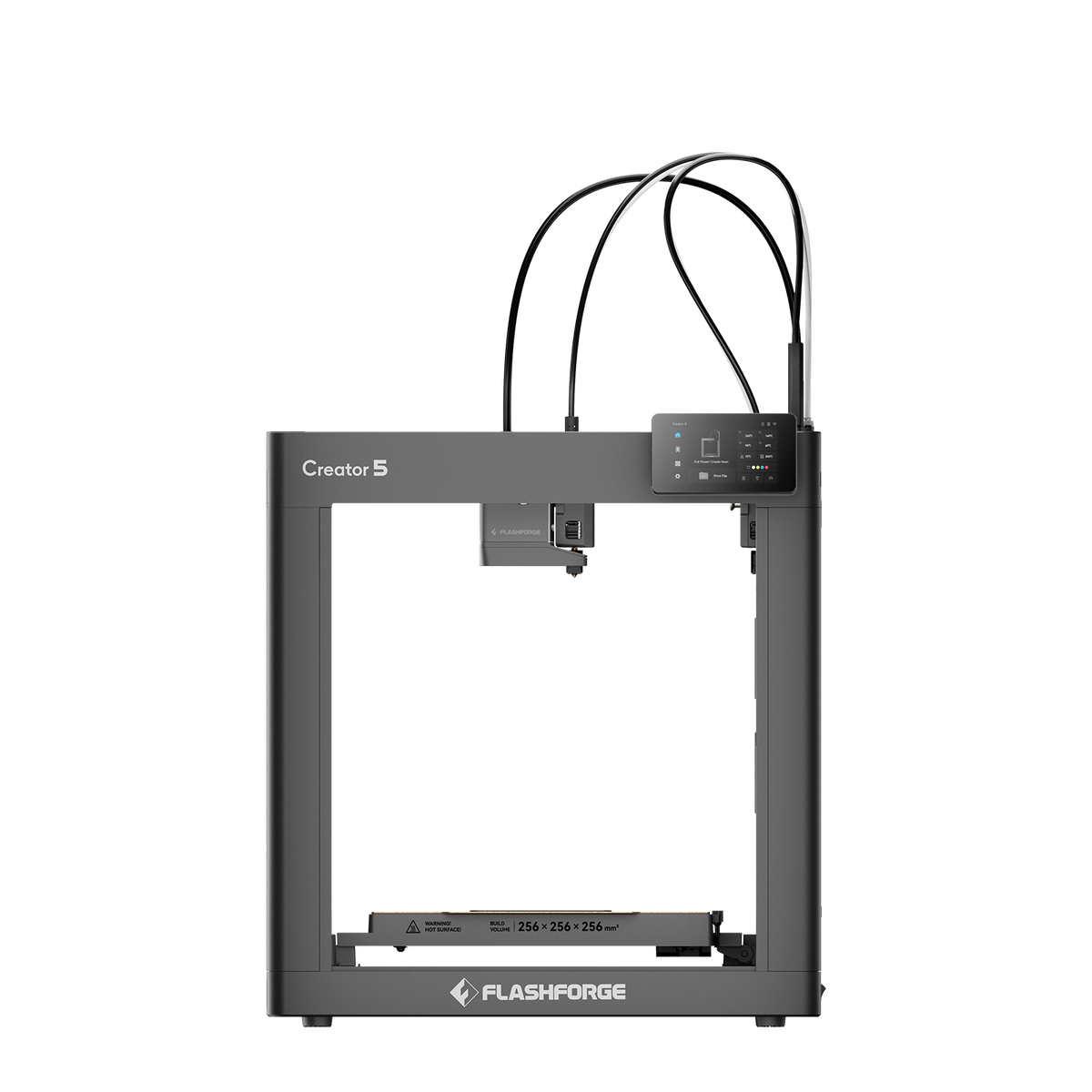Flashforge Creator 5 — vista da estrutura aberta CoreXY