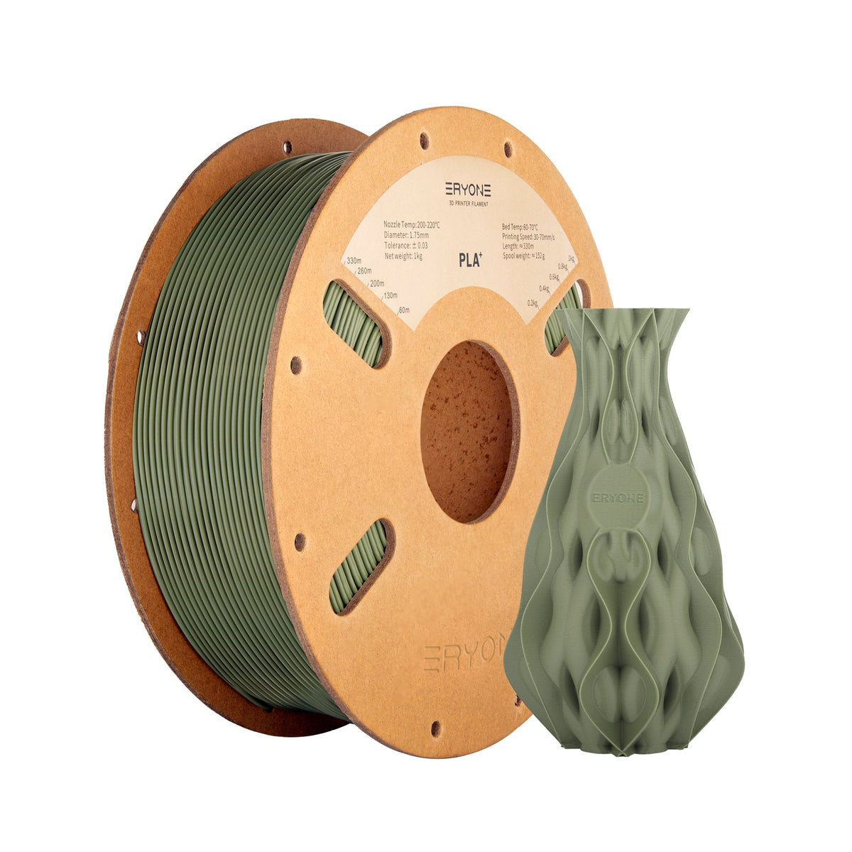 ERYONE PLA+ 1kg - Army Green / Olive Green