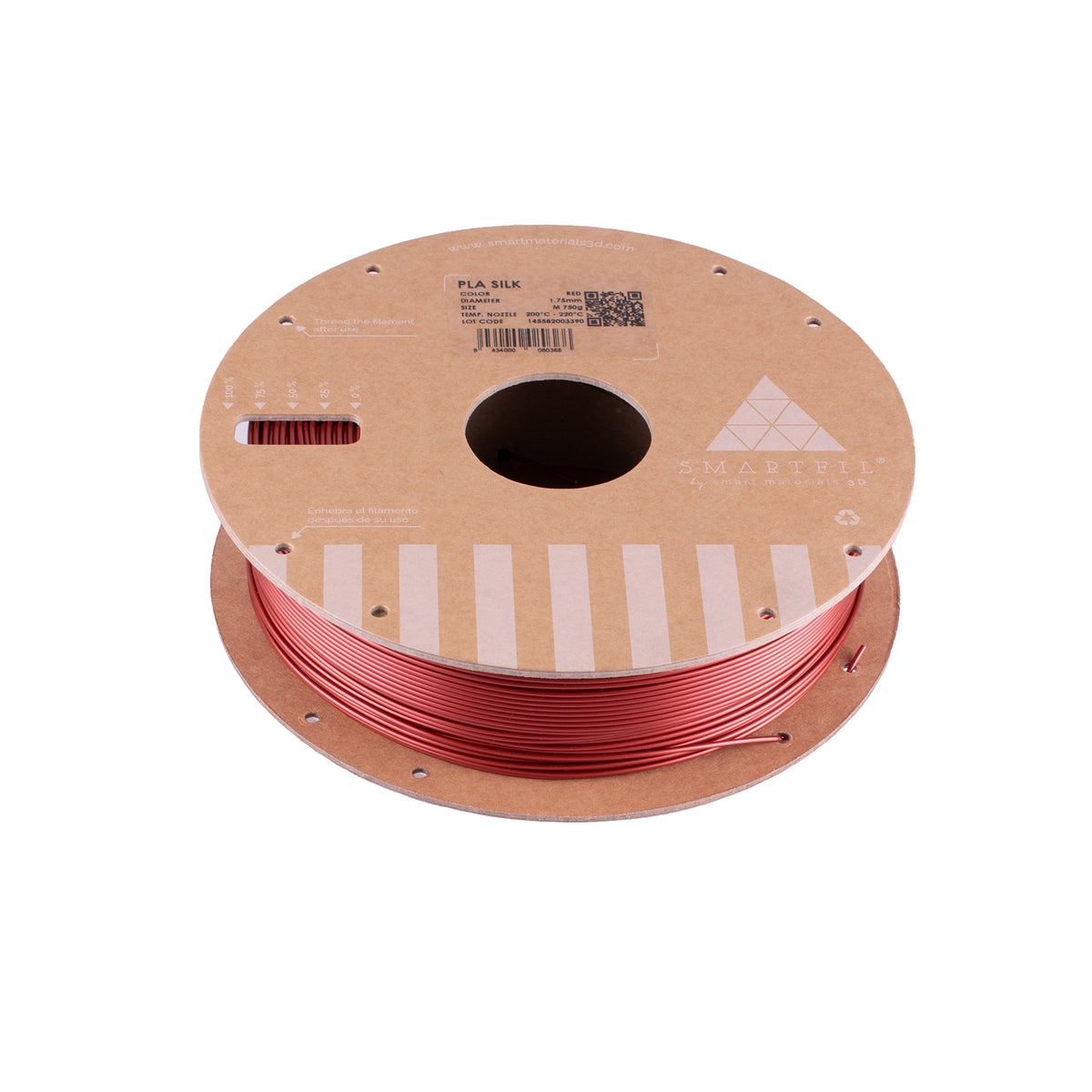 SMARTFIL PLA SILK, RED 750g.
