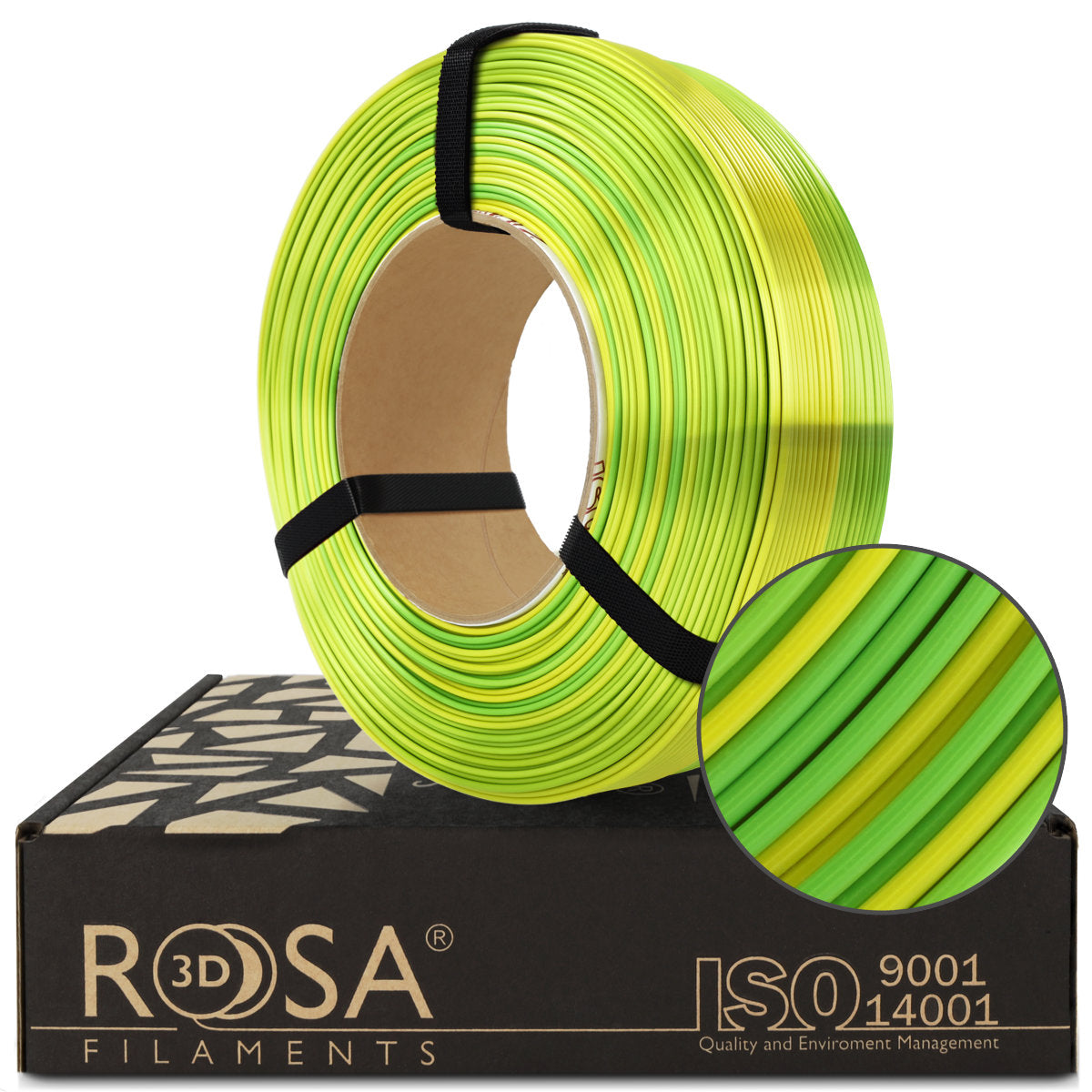 Rosa3D Refill PLA Multicolour Silk Jungle 1,75mm 1kg.