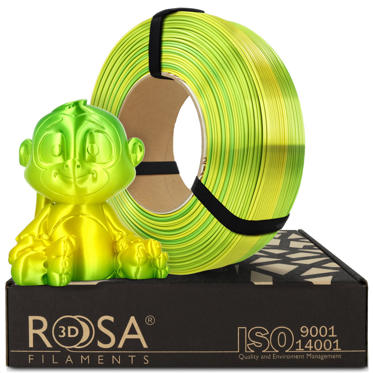 Rosa3D Refill PLA Multicolour Silk Jungle 1,75mm 1kg.