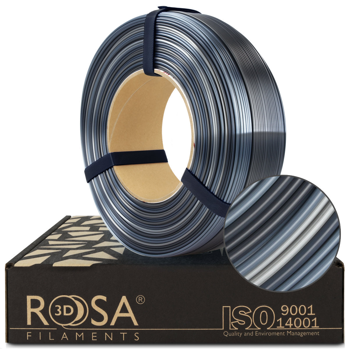 Rosa3D Refill PLA Multicolour Silk Moon 1,75mm 1kg.