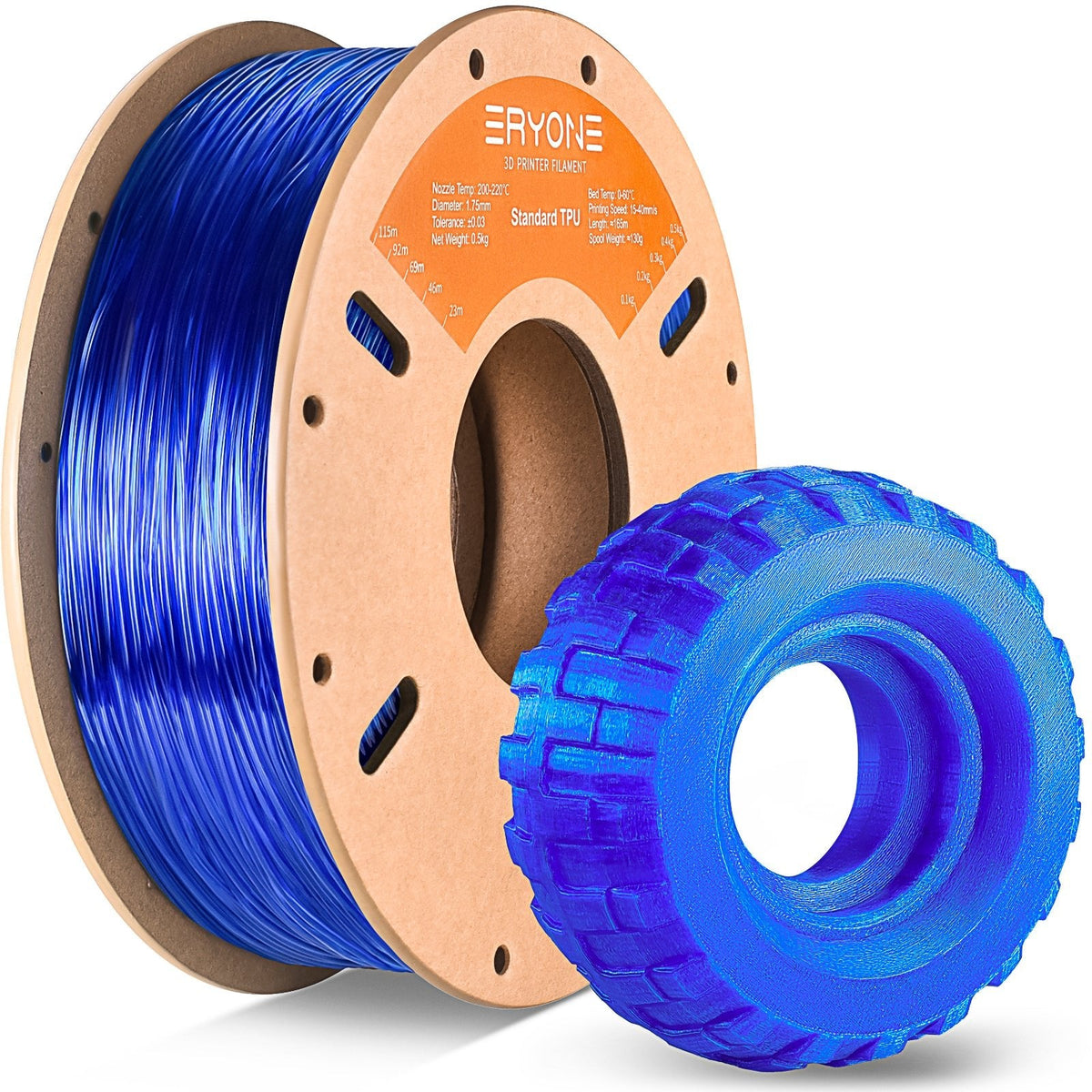 ERYONE TPU 0.5kg - Transparent Blue
