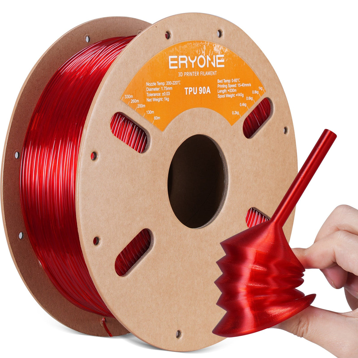 ERYONE TPU 90A Transparent Red