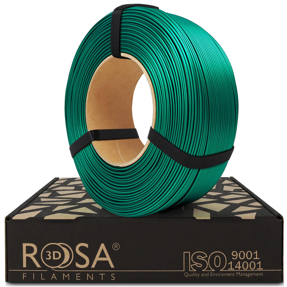 ROSA3D PLA Starter Refill Satin/Neon/Lithophane 1kg - Emerald Green Satin