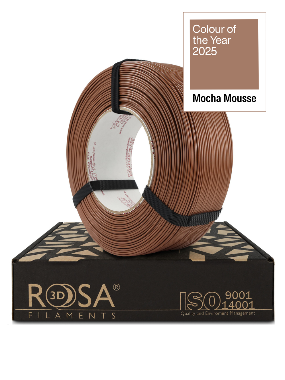ROSA3D PLA Starter Refill 1kg - Mocha Mousse