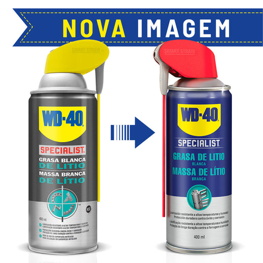 WD-40 Specialist Massa Branca de Lítio Spray 400 ml